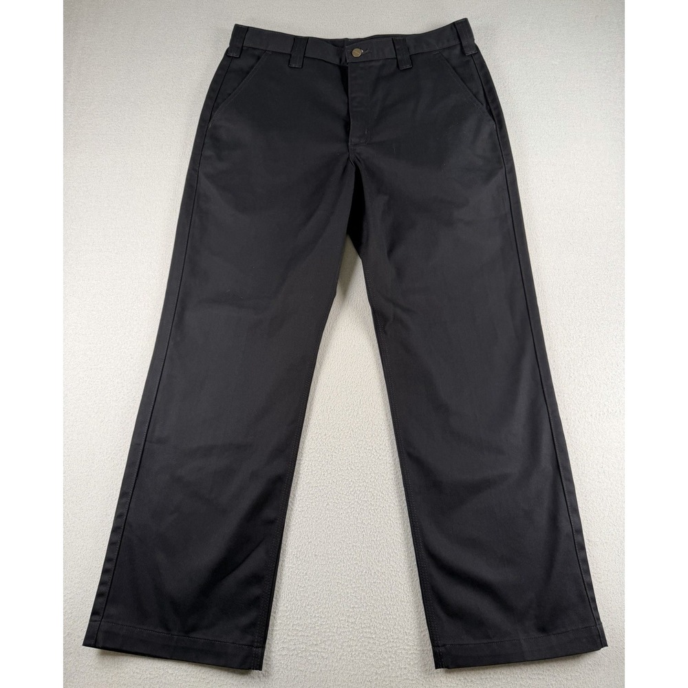 Carhartt Blended Twill Pants Work Wear B290 Black Relaxed Fit 36x30